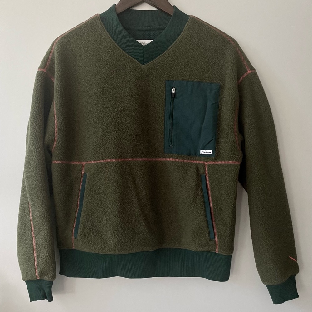 Saturdays NYC Seneca fleece pullover (xs)